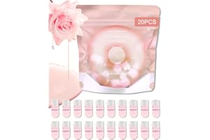Makeup Remover Oil Portable Kit-20 Pcs Rose Mini Travel Size Face Deep Cleansing Oils, Small Moisturizing Facial Cleansing Oi