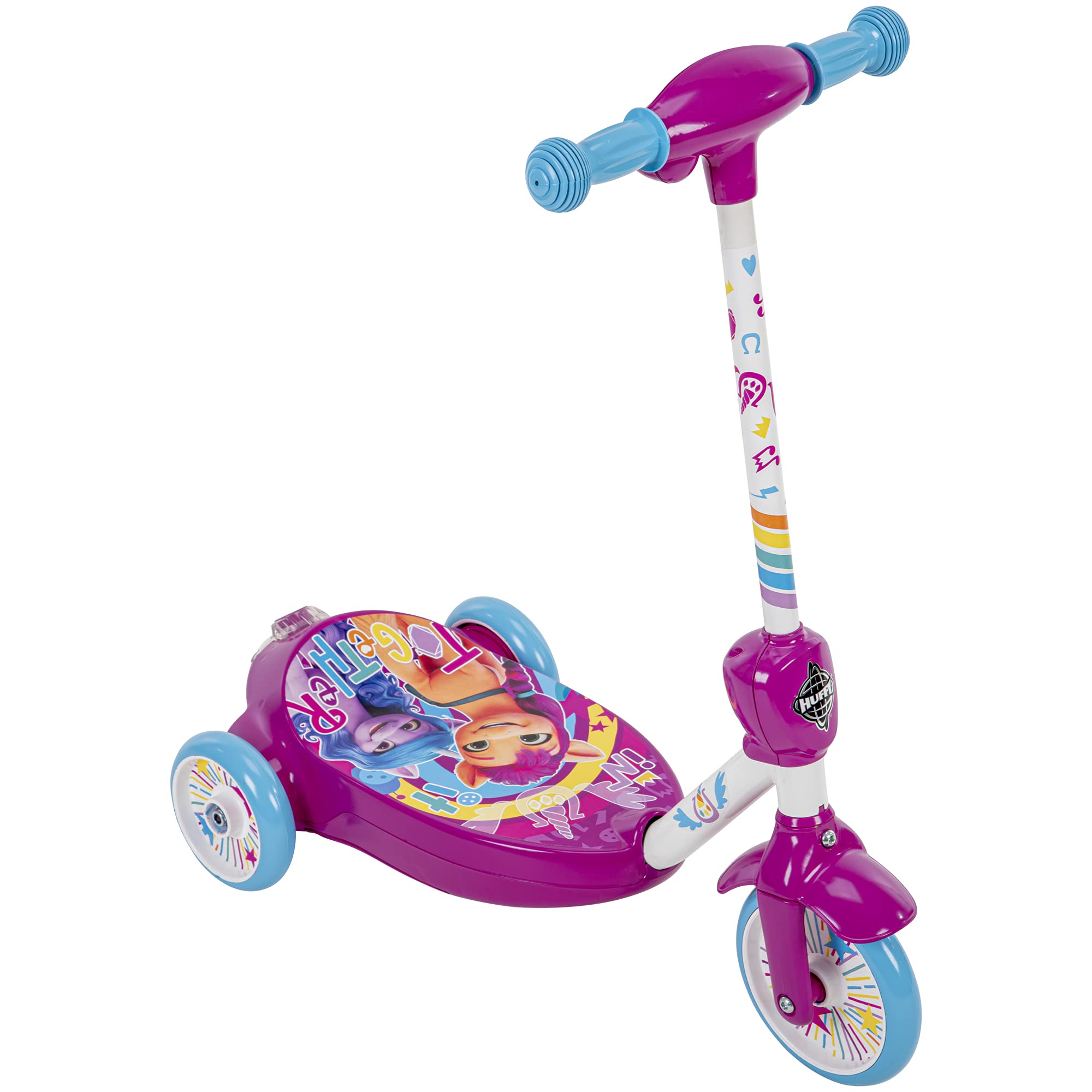 Huffy Battery Powered Ride On Bubble Scooter for Kids, Multiple Styles and Color Options Available, Charger Included, Bubbles Included, Ages 3 to 5 Years Old, 2.0 MPH