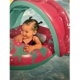 Splash Star Shaded Baby Boat (1, Pink) | Uv careful inflatable sunshade!