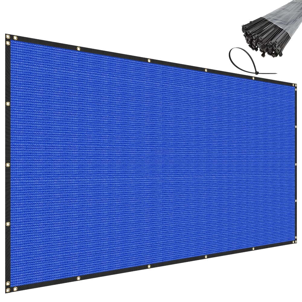 SunnyRoyal 8' x 46' Blue Privacy Fence Screen Heavy