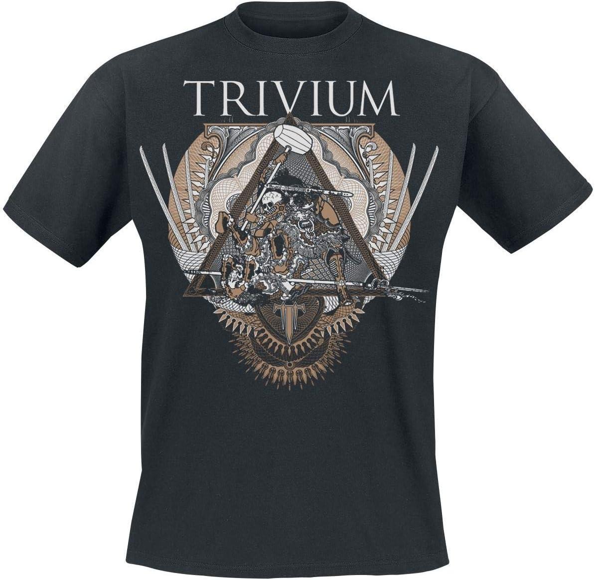 Trivium Unisex-Adults Official Triangular War T Shirt (Black)