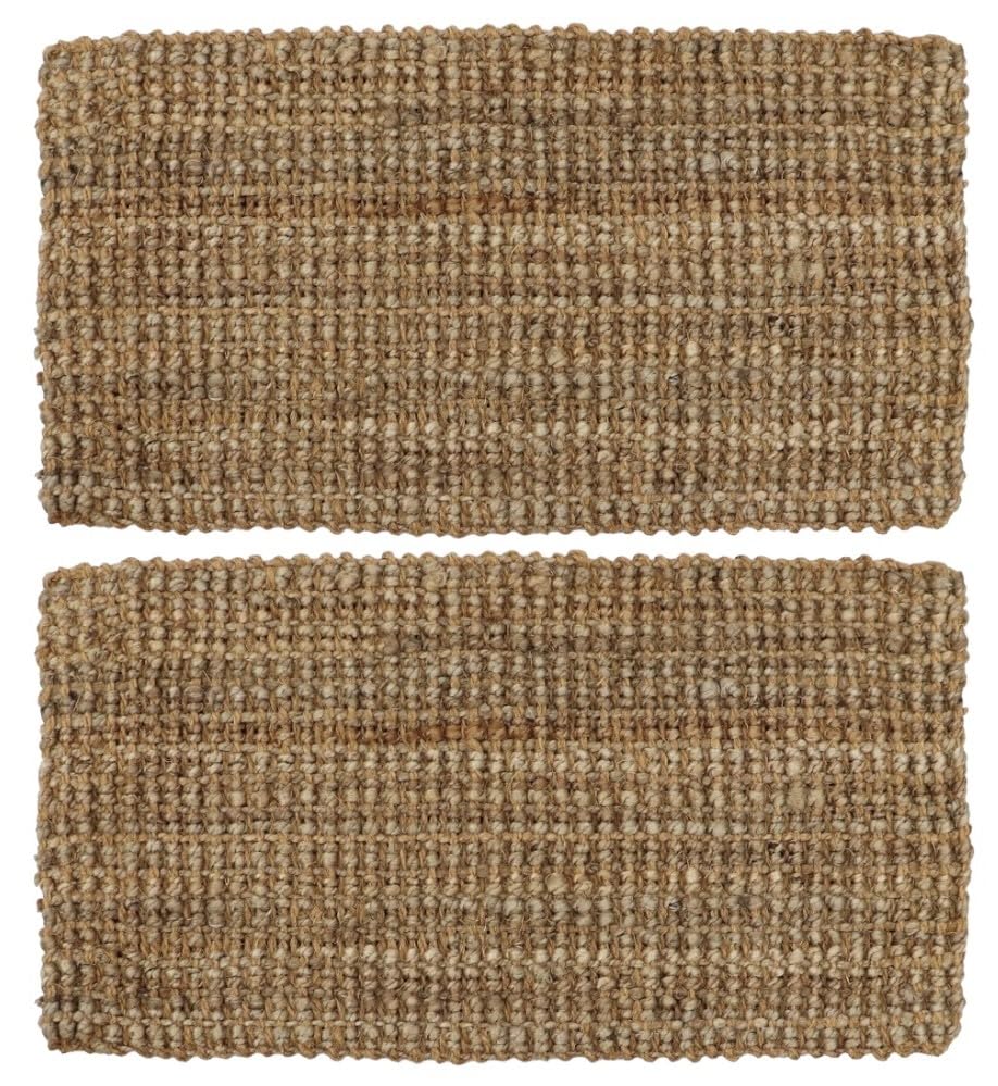 VL Door Mat 40x70cm – Jute Coir Door Mats with Durable Backing and Classic Weave – Heavy Duty Door Mats Outdoor for Mud, Dirt, and Wet Shoes in Entryways, Sheds, Garden or Patio (Pack of 2)