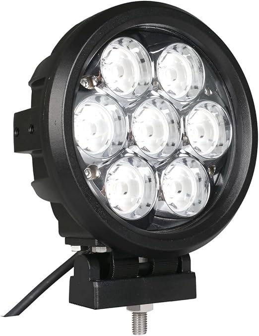 Lightronic 6 Inch Round Slim Size 70W 7000 Lumens 6000K Super Bright 8