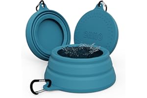 OHMO Spill Proof Collapsible Dog Water Bowl 24oz for Cars, No Splash Portable Bowls for Dog Travel, Pet Essentials for Road Trips, Cat Travel Accessories