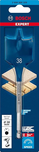 Bosch EXPERT Self Cut Speed Spade Drill Bit 38 mm Ø for Softwood 152 mm view 2