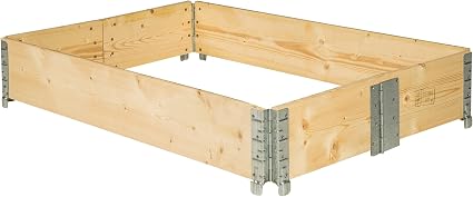TecTake Marco para arriate Elevado para Jardin bancal Madera ...