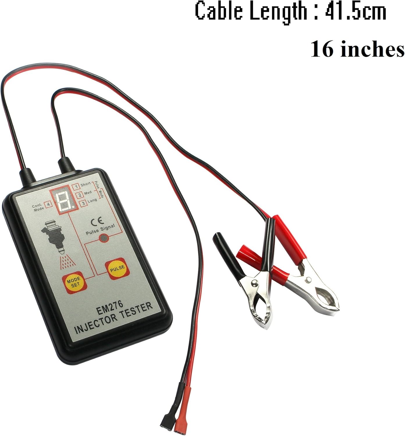 ALLOSUN Fuel Injector Tester & Adapter DIY Cleaning Tool Kit Set (Fuel