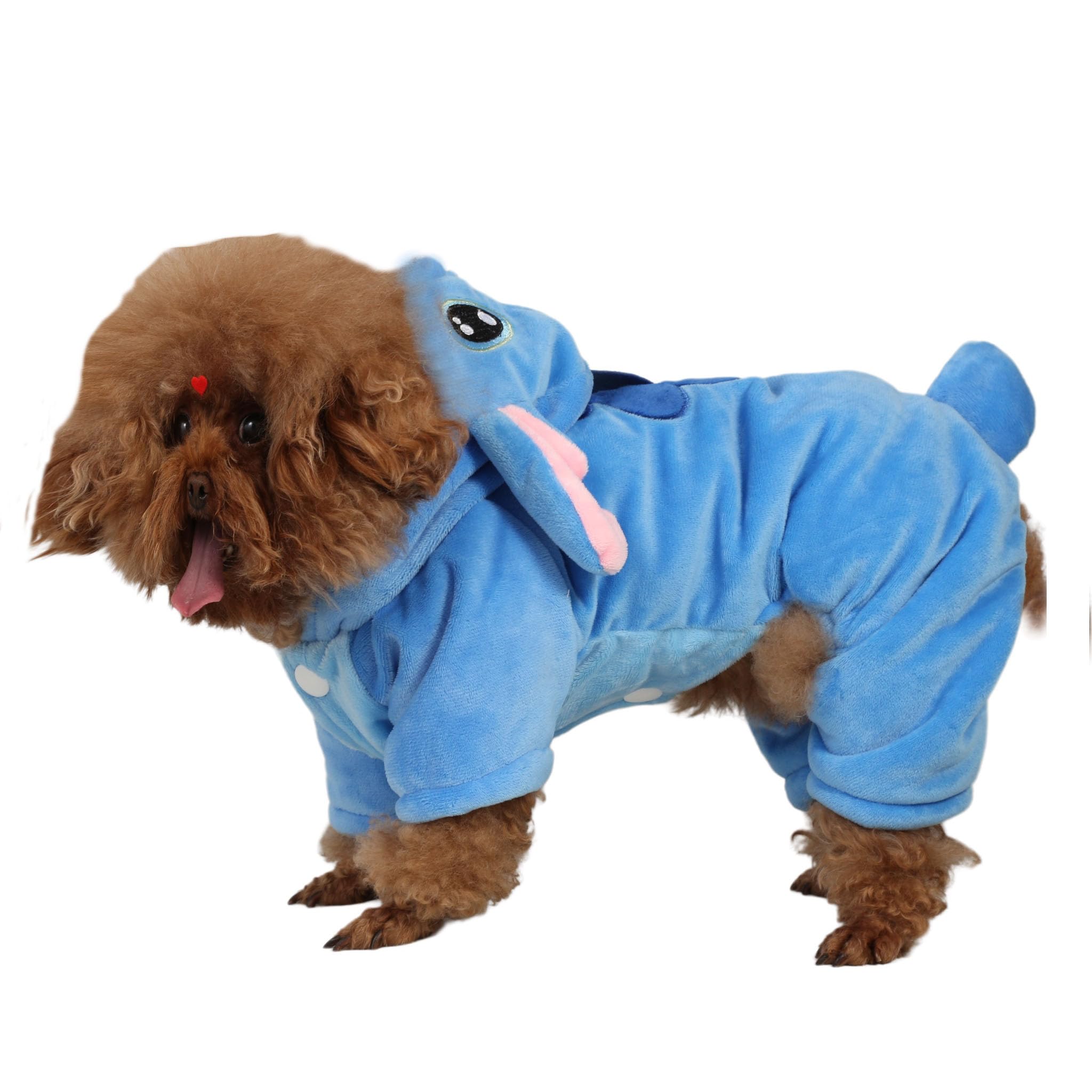 Photo 1 of Pet Costume Dog Hoodies Pet Xmas Pajamas Outfit, Pet Coat for Small Medium Large Dogs Cats Winter Cartoon Coat for Party Halloween Christmas