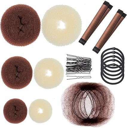 38 Pack Hair Bun Makers Set Donut Hair Bun Maker Chignon Bun