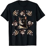 Style KingTortie Cat Tortoiseshell Overload Multi Cat T-ShirtOEKO-TEX STANDARD 100