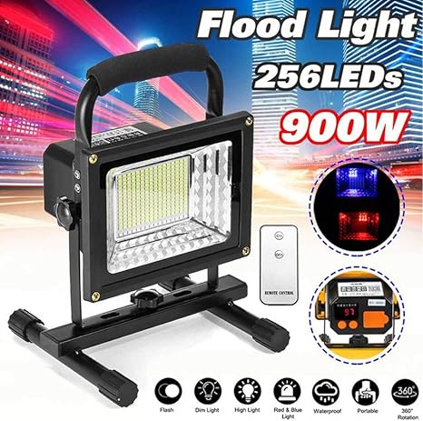 Amazon Co Jp サーチライト屋外作業灯キャンプ搭載800分の500 900w Ledポータブル充電式投光器防水スポットライトバッテリー 900wwithremote ホーム キッチン Amazon Co Jp サーチライト屋外作業灯キャンプ搭載800分の500 900w Ledポータブル充電式投光器防水スポットライトバッテリー 900wwithremote ホーム キッチン