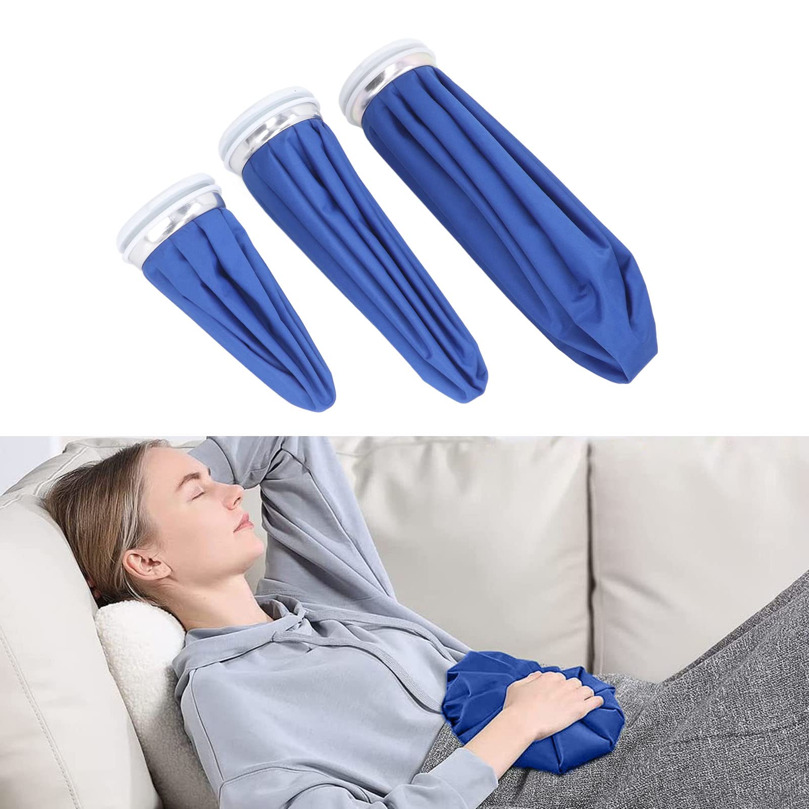 Hot and Cold Bags,Reusable 3pcs Cold Ice Pack Reduce Swelling Large Opening Leak Proof Hot Therapy Ice Bag