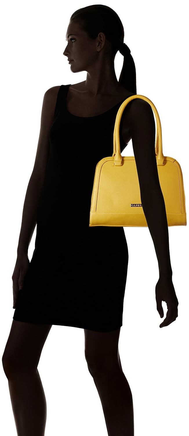 caprese crystal women's satchel (yellow) ()