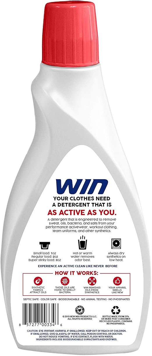 Amazon Com Win Sports Detergent Active Teen Red 4 Bottles Specially Formulated For Sweaty Workout Clothes Removes Odor From Running Gym And Activewear Apparel And Football Hockey Uniforms Home Kitchen