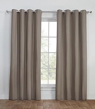 Tesco Canvas Lined Eyelet Curtains 90 X 90 Mocha Amazon Co Uk