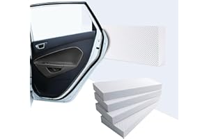 DGSL Garage Wall Protector，4 Pack 11.8 * 3.9 * 1.2 in，Car Door Pads Foam Car Wall Bumper Guards for Car Door Protector Collision Protection, Tool-Free, White