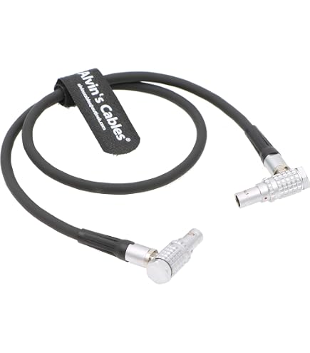 12V DC Barrel a 0B FGG 2 Pin cavo di alimentazione a spirale per Teradek Bond, Preston, Monitor, Z Cam E2 S6 Camera