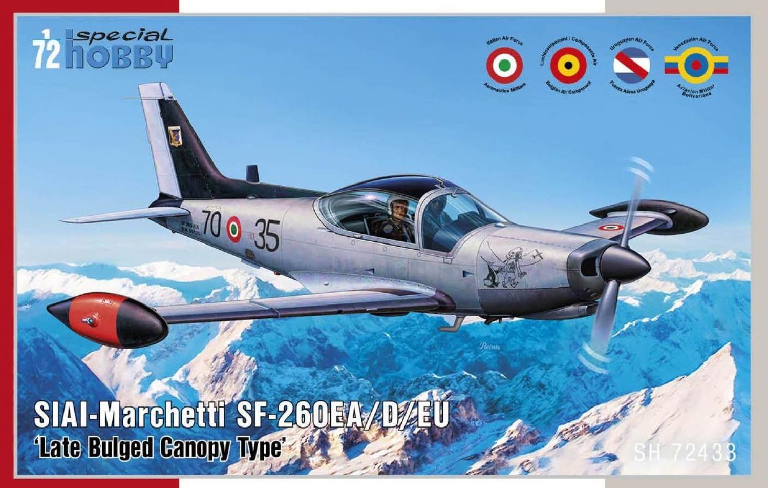 Special Hobby 1/72 SIAI-Marchetti SF-260EA/D/W with Late Bulged Canopy Type # 72433