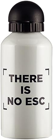 You Are Wanted Trinkflasche Weiß There is no Esc