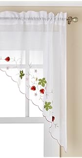 Amazon Com Embroidered Elegance Strawberry Tailored Kitchen