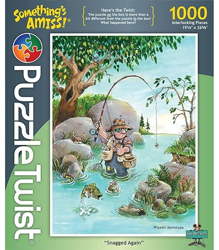 Amazon.com: PuzzleTwist - Fish Frenzy - 1000 Piece Jigsaw Puzzle
