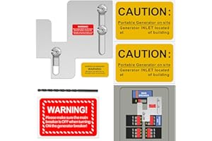 INZIZIK Generator Interlock Kit for Eaton Cutler Hammer CH and BR Series 150 or 200 Amp Panels, 1 1/4-1 7/16 inches Spacing Between Main and Branch Breaker, Generator Horizontal Electrical Interlock Kit