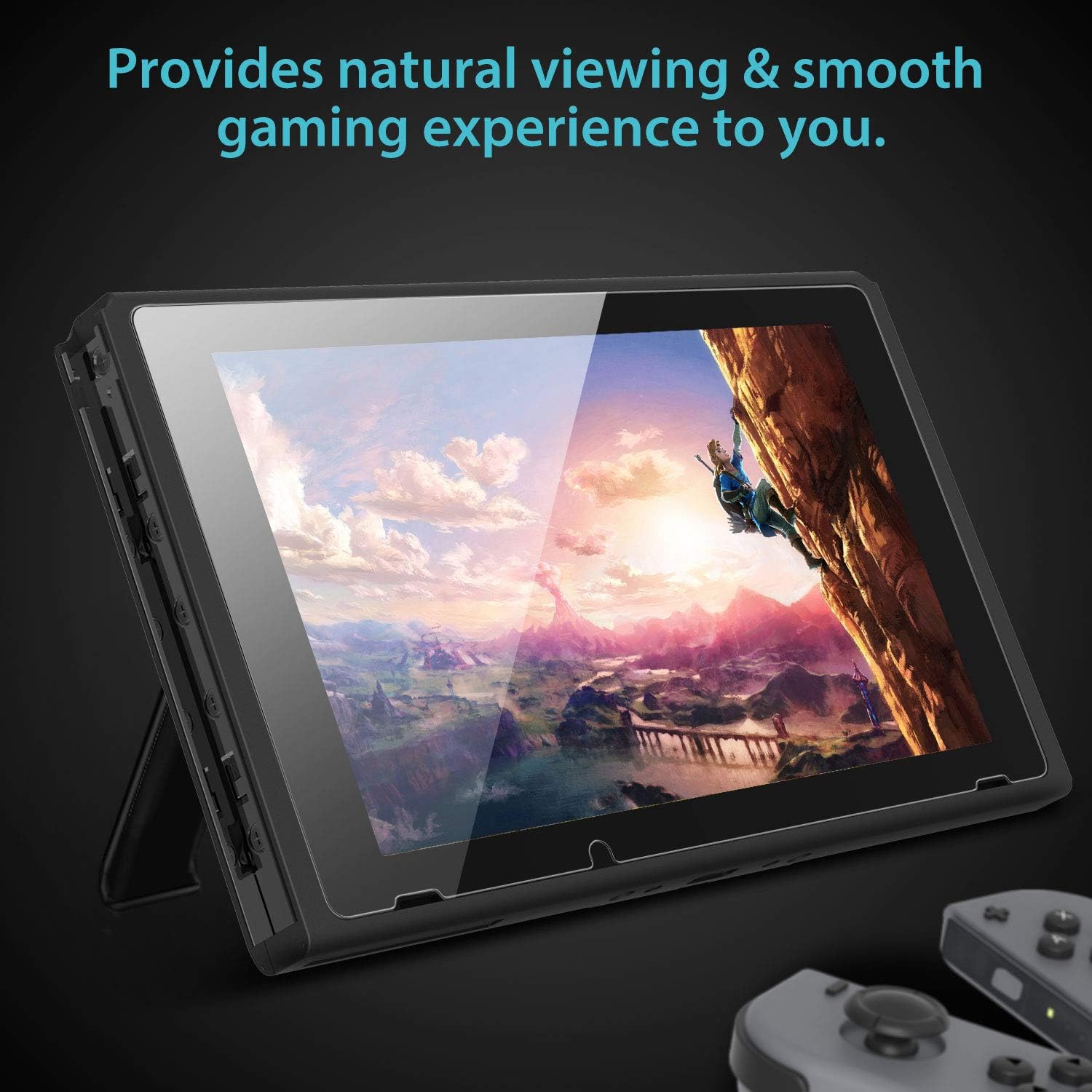 Syncwire Nintendo Switch Screen Protector Tempered Glass [2 Pack] Transparent HD Clear Screen Protector for Nintendo Switch [Anti-Scratch, Anti-Fingerprint, Shatterproof, Bubble-Free]: Electronics