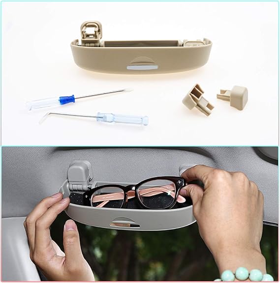 CDEFG Car Front Sunglasses Holder for Toyota Corolla E210 2019 2020 Glasses Box ABS Sunglasses