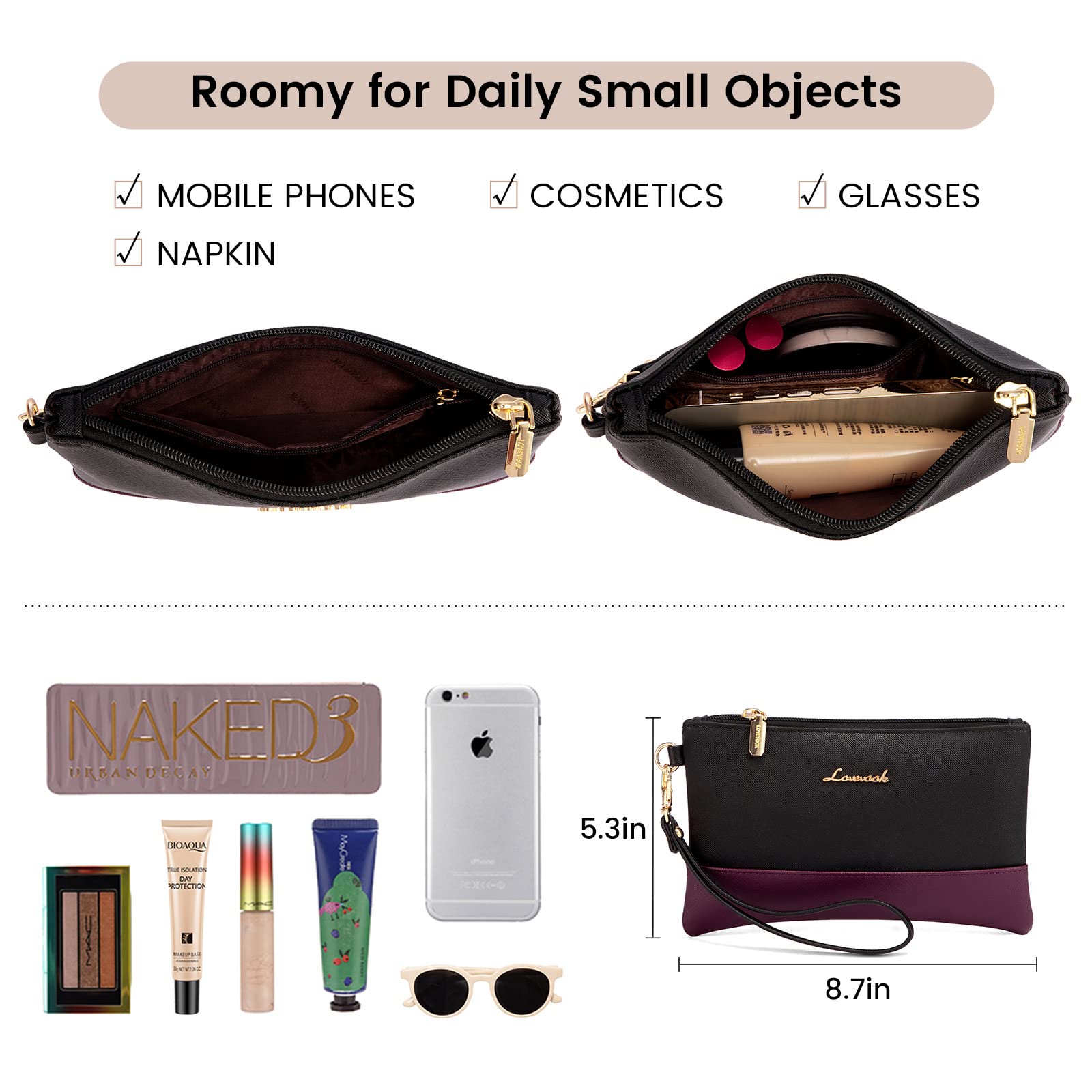 LOVEVOOK LOVEVOOK Laptop Bag for Women 15.6 Inch Tote Work Professional Leather Computer Briefcase Waterproof Handbag Shoulder Large Capacity Business Teacher Office Crossbody Purse