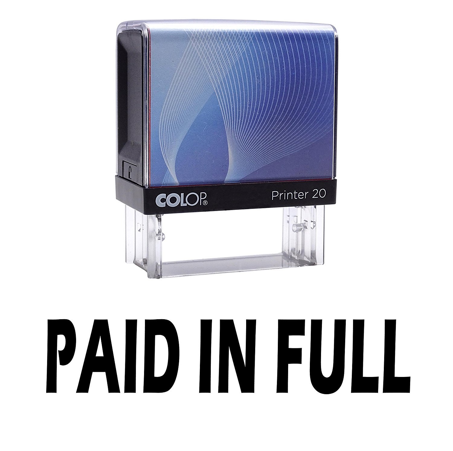 Paid in Full Self Inking Rubber Stamp Small Black Ink Office Stock Stamp Colop Stamper