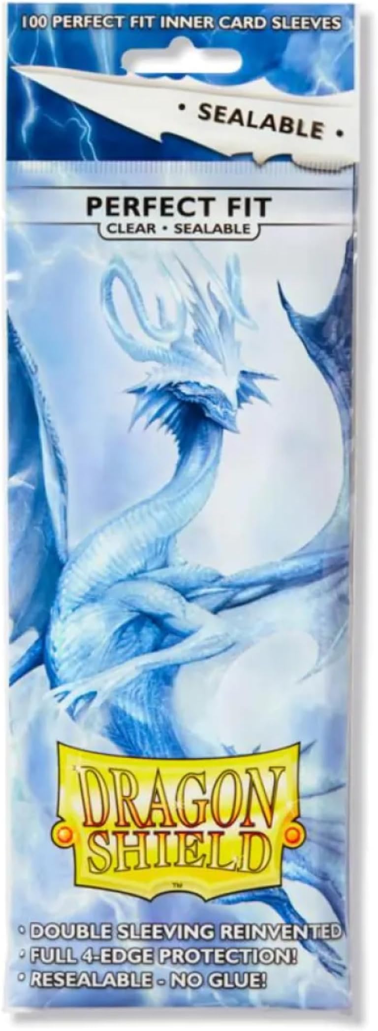 Dragon Shield AT-13201 Standard Size Perfect Fit Sealable Sleeves 100 Clear