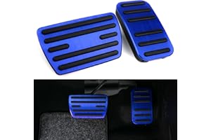 CKE Compatible with Honda Civic CRV Odyssey Pilot Passport Ridgeline Insight Accessories Sporty Car Pedals Foot Pedal Covers Brake and Accelerator Pedal Pads -Blue