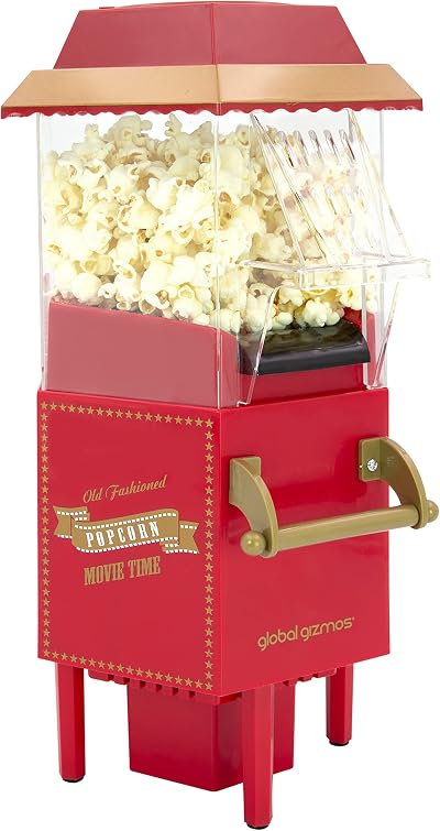 Global Gizmos Popcorn Maker Machine Hot Air Popper Carnival Style