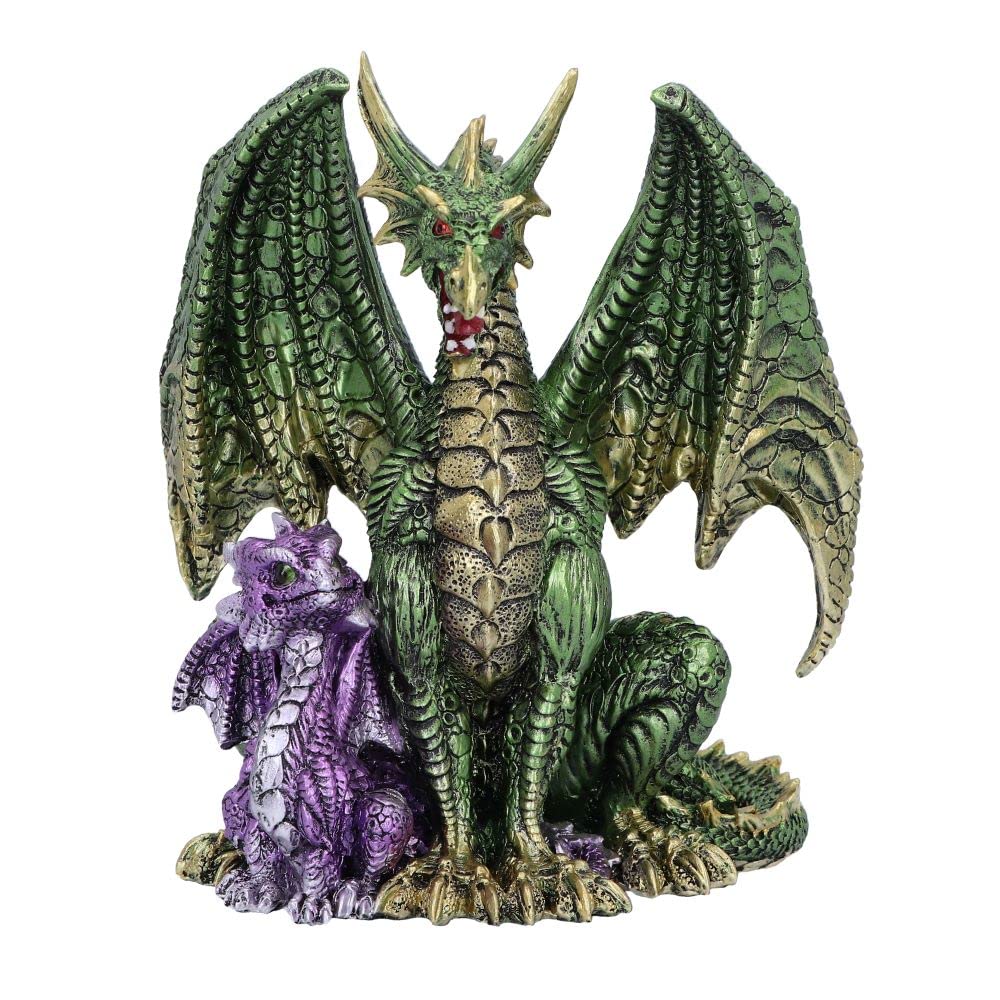 Nemesis Now Fearsome Guide Dragon Figurine, Green, 17.7cm