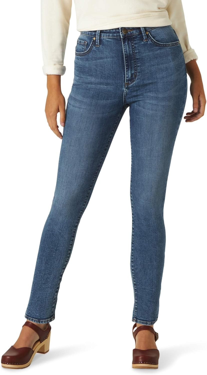Lee Slim Fit High Rise Skinny Jean Jeans, Seattle, 48 Donna Amazon.it Abbigliamento