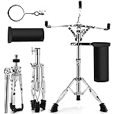 Snare Drum Stand with Drum Sticks Holder for 10-14 Inches Snare Drum Pad | Adjustable Height 14.5 to 22.5 Inches, Snare Drum Stand for Drum Beginners, Double Braced Tripod Design, Lightweight Portable