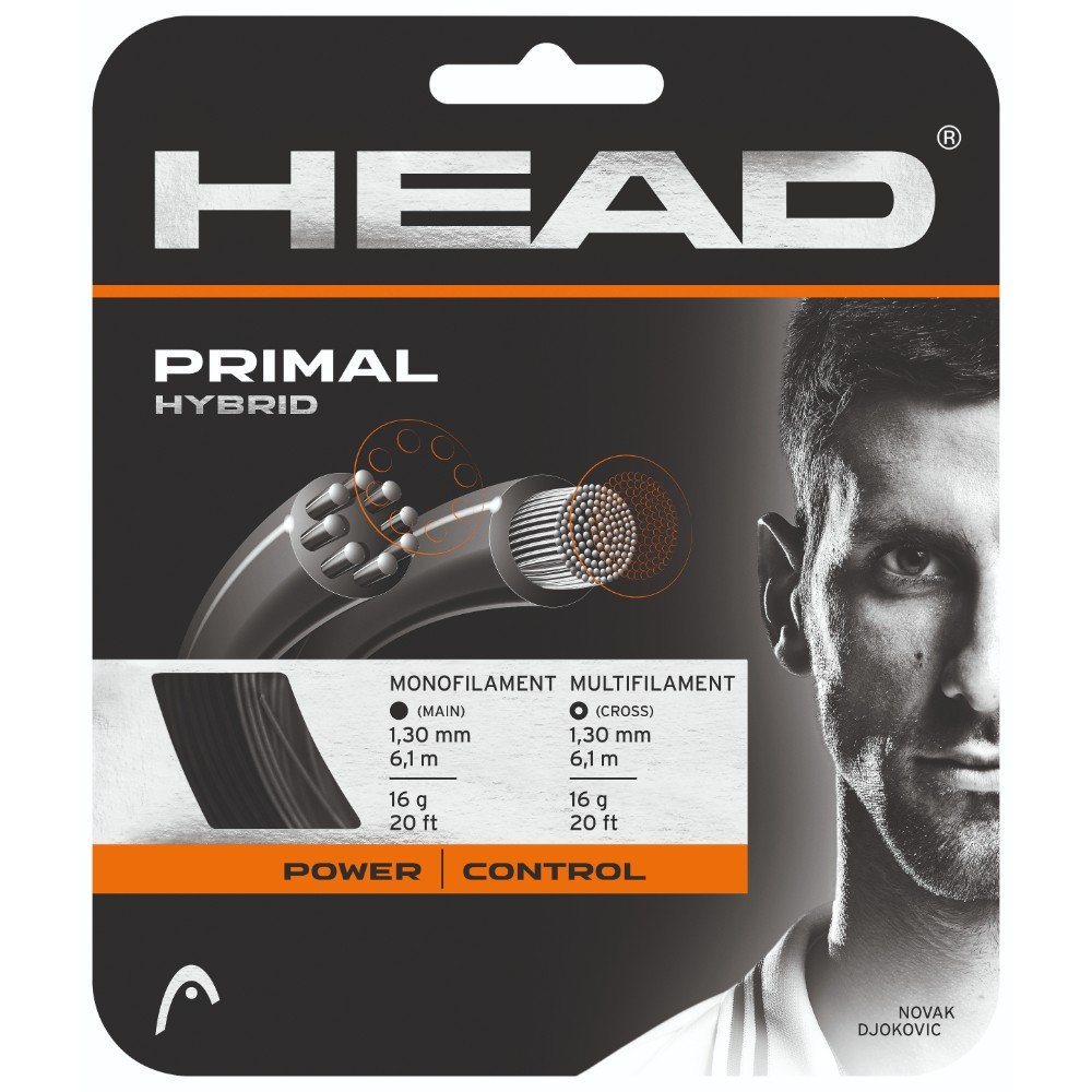 HEAD Primal 16g Dark Grey Black Tennis String