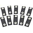 Sero Innovation Boat Cover Snap Extender - Black - Extension Size, 2" - Built in Finger Loops. Extend The Life of Your Boat top Canvas! 10 Pack