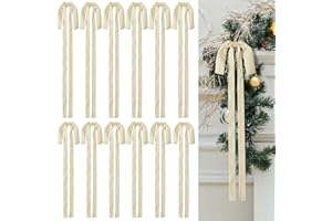 Wironlst 12Pcs Velvet Christmas Bows Large Vintage Velvet Bows for Christmas Tree, Garland Staircase Wreaths Holiday Xmas Dec