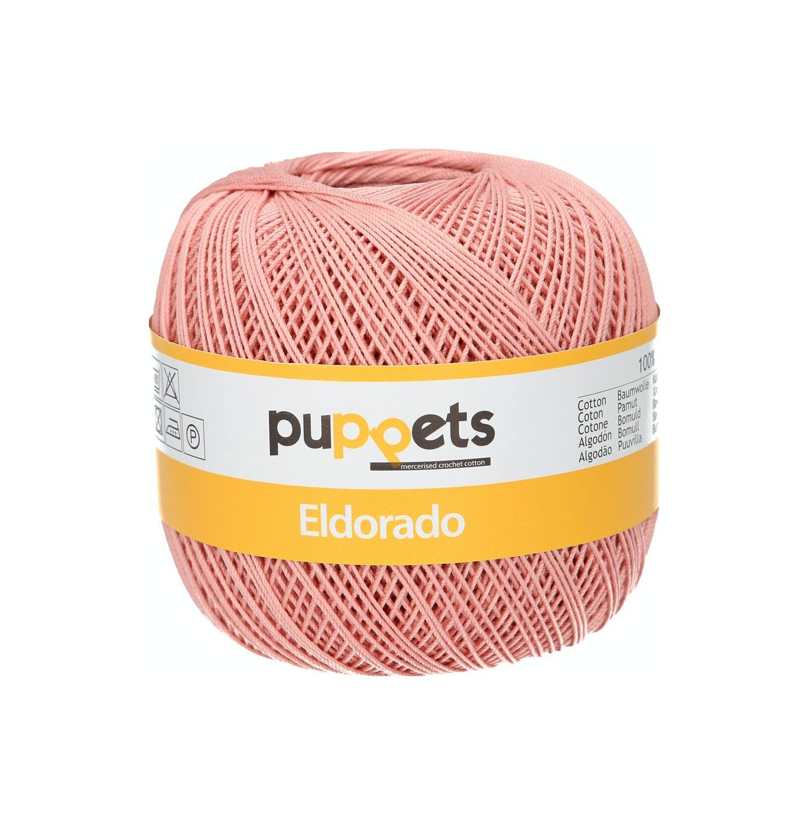 Puppets Crochet Yarn, Cotton, 4247, Pink โ image 1