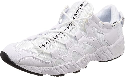 white asics trainers