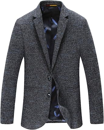men's stylish black casual blazer