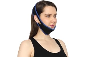 HealthGoodsIn - Anti-Snoring Chin Strap with Anti-Snore Nose Clip| Natural Anti-Snore Solution | Perfect Sleep Aid | Adjustable Anti-Snoring Belt for Men and Women