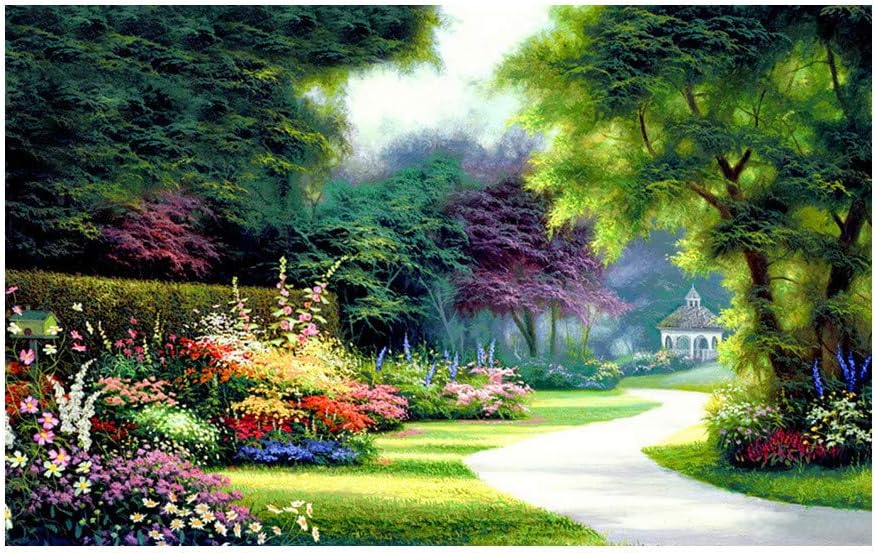 Fhuuly DIY 5D Diamond Landscape Painting by Number Kit,Crystal Rhinestone Embroidery Pictures Arts Craft for Home Wall Decor (B-30x40cm)