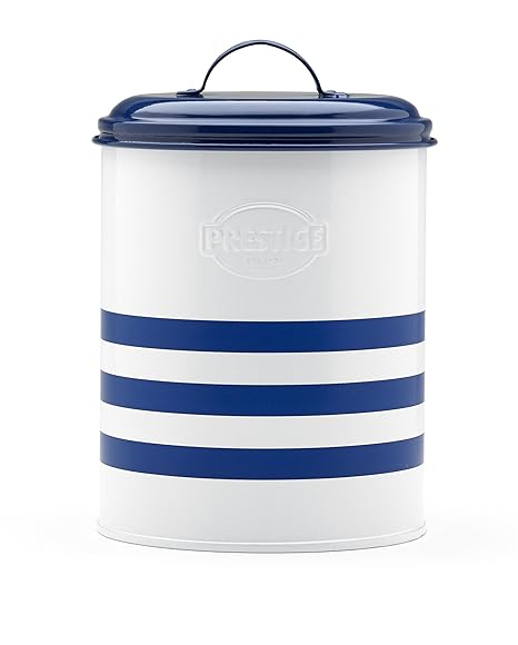 Prestige Vintage Steel 21x16 Cm Medium Navy Stripes Canister