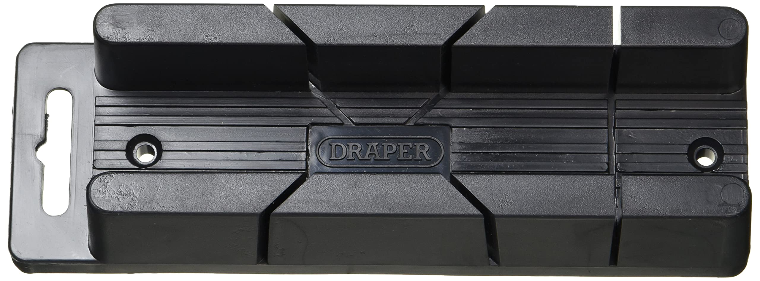 Draper Mini Mitre Block | 200mm x 35mm x 50mm Mitre Box |45° and 90° Angle Precision Cutting Box| Moulded Coving Miter Tool | Small Scale | 48677, Black