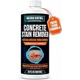 Mission Control 32 oz Concrete Oil Stain Remover | Grease Remover for Concrete, Driveways, Garage Floors, Patios &amp; Workshop Slabs - Professional Formula, Made in USA
