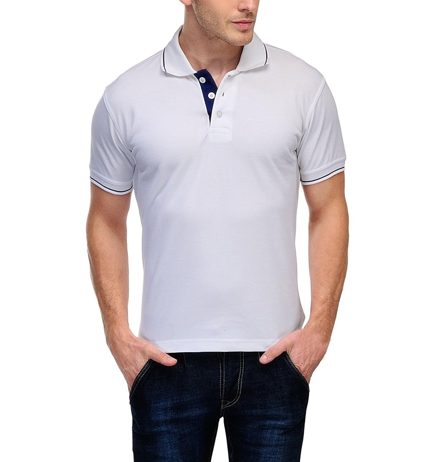 aarbee men's cotton polo (pack of 2)