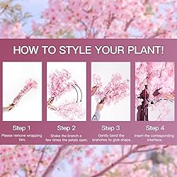 TTDMK Artificial Cherry Blossom Tree with LED