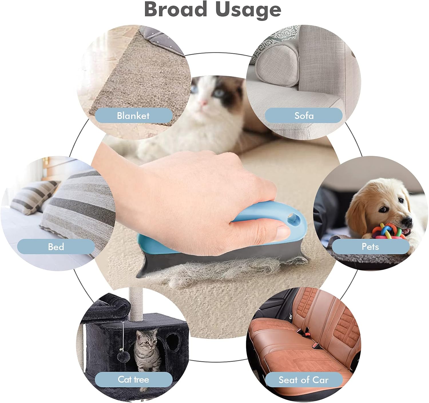 Aumuca Cat Brush and Dog Brush, Cat Brush for Shedding and Grooming with Long or Short Hair Self Cleaning Slicker Brush